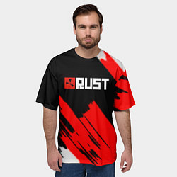 Футболка оверсайз мужская RUST краски game, цвет: 3D-принт — фото 2