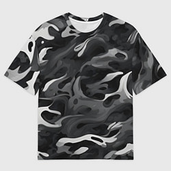 Мужская футболка оверсайз Неукротимый графит