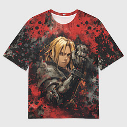 Футболка оверсайз мужская Edward Elric - Fullmetal Alchemist, цвет: 3D-принт
