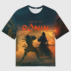 Мужская футболка оверсайз Самураи rise of the ronin