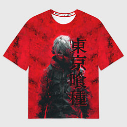 Футболка оверсайз мужская Tokyo Ghoul - Kaneki Ken, цвет: 3D-принт