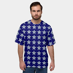 Футболка оверсайз мужская Звезды защитникам отечества, цвет: 3D-принт — фото 2