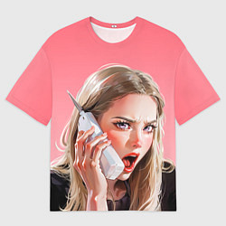 Мужская футболка оверсайз Мем блондинка из фильма Дрянные девчонки