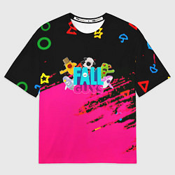 Футболка оверсайз мужская Fall Guys kids color, цвет: 3D-принт