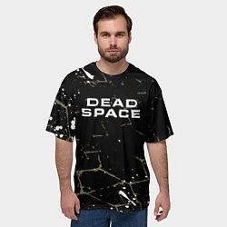 Футболка оверсайз мужская Dead space текстура, цвет: 3D-принт — фото 2