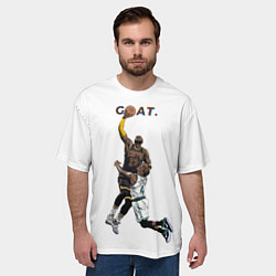 Футболка оверсайз мужская Goat 23 - LeBron James, цвет: 3D-принт — фото 2
