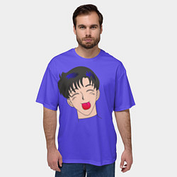 Футболка оверсайз мужская Моморе - Такседо Маск парные, цвет: 3D-принт — фото 2