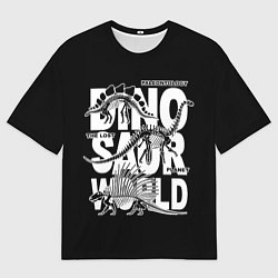 Мужская футболка оверсайз Paleontology the forgotten planet