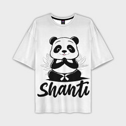 Мужская футболка оверсайз Шанти панда