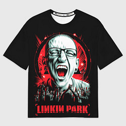 Футболка оверсайз мужская LP - Chester, цвет: 3D-принт