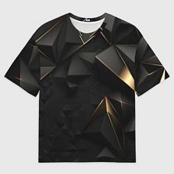 Мужская футболка оверсайз Black gold luxury