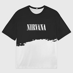 Мужская футболка оверсайз Nirvana текстура