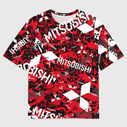 Футболка оверсайз мужская Mitsubishi - chaos style, цвет: 3D-принт