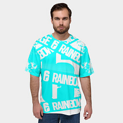 Футболка оверсайз мужская Tom Clancys rainbow six, цвет: 3D-принт — фото 2