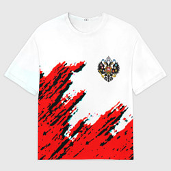 Мужская футболка оверсайз Россия герб империя