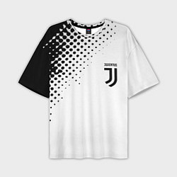 Мужская футболка оверсайз Juventus sport black geometry