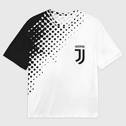 Футболка оверсайз мужская Juventus sport black geometry, цвет: 3D-принт
