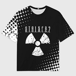 Футболка оверсайз мужская Stalker: Shadow of Chernobyl радиоактивность, цвет: 3D-принт
