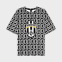 Мужская футболка оверсайз Juventus pattern fc