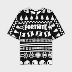 Мужская футболка оверсайз Fortnite epic games pattern