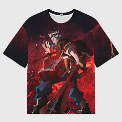 Футболка оверсайз мужская Аста из Черного клевера, цвет: 3D-принт