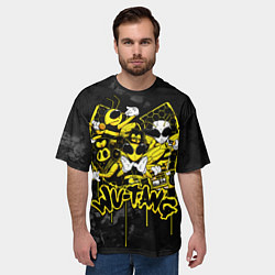 Футболка оверсайз мужская Wu tang killa bees, цвет: 3D-принт — фото 2