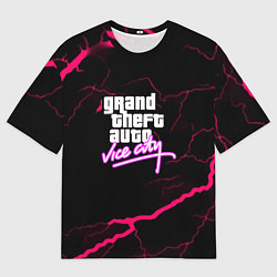 Мужская футболка оверсайз GTA storm vice city