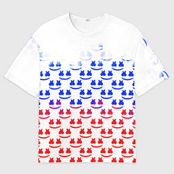 Футболка оверсайз мужская Marshmello russia color, цвет: 3D-принт