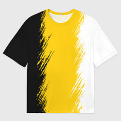 Мужская футболка оверсайз Имперский флаг России штрихи