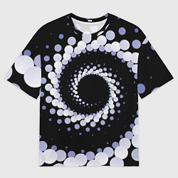 Футболка оверсайз мужская Спираль из окружностей, цвет: 3D-принт