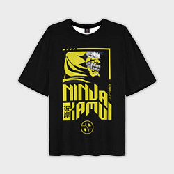 Мужская футболка оверсайз Ninja kamui clan logo