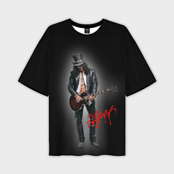 Мужская футболка оверсайз Слэш музыкант группы Guns N Roses