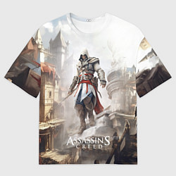 Мужская футболка оверсайз Assassins creed town