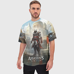 Футболка оверсайз мужская Assassins creed game poster, цвет: 3D-принт — фото 2