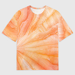 Мужская футболка оверсайз Мандарин абстракция акварель