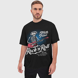 Футболка оверсайз мужская Rock and roll - punk, цвет: 3D-принт — фото 2