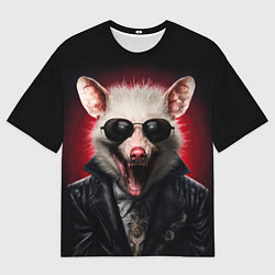 Футболка оверсайз мужская Крутой опоссум, цвет: 3D-принт