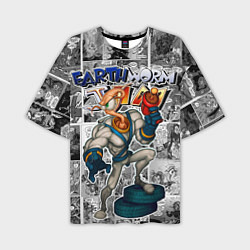 Футболка оверсайз мужская Jim comix, цвет: 3D-принт