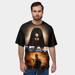 Футболка оверсайз мужская FEAR - project origin, цвет: 3D-принт — фото 2