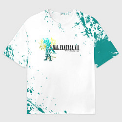 Мужская футболка оверсайз Final fantasy неон