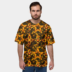 Футболка оверсайз мужская Огненные звезды 9 мая, цвет: 3D-принт — фото 2