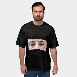 Футболка оверсайз мужская Взгляд Kizaru, цвет: 3D-принт — фото 2