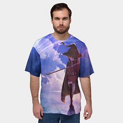 Футболка оверсайз мужская Konosuba Мэгумин cute, цвет: 3D-принт — фото 2