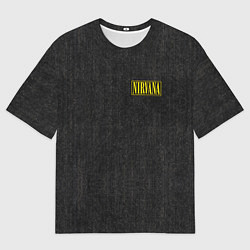 Футболка оверсайз мужская Нирвана на спине, цвет: 3D-принт