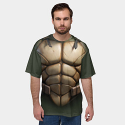 Футболка оверсайз мужская Костюм черепашки мутанта, цвет: 3D-принт — фото 2