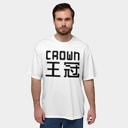 Футболка оверсайз мужская Crown граффити персонаж утка, цвет: 3D-принт — фото 2