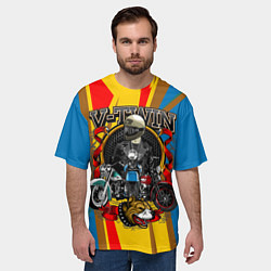 Футболка оверсайз мужская V-twin, цвет: 3D-принт — фото 2