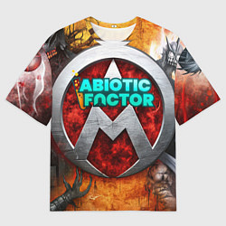 Мужская футболка оверсайз Abiotic Factor монстры