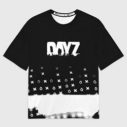 Футболка оверсайз мужская Dayz game pattern logo, цвет: 3D-принт
