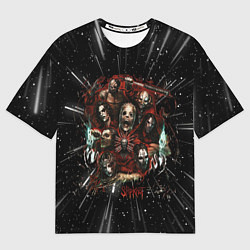 Футболка оверсайз мужская Slipknot rock band, цвет: 3D-принт
